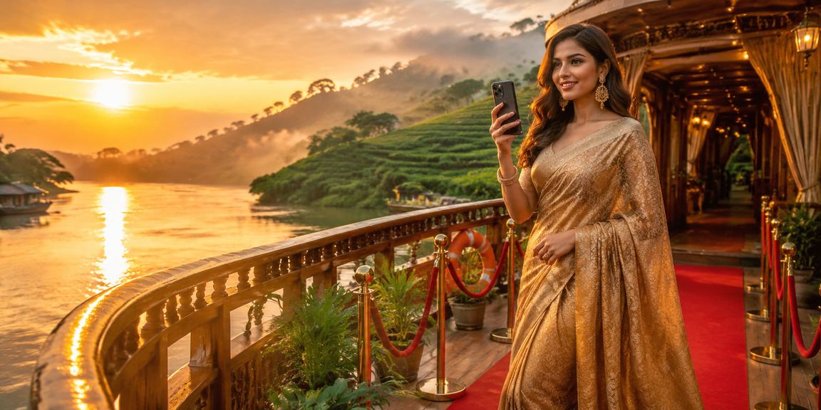 বগুড়ার চা বাগানে বিশ্রামের সময় tbajee 16 অ্যাপে ভিআইপি বোনাস চেক করছেন একজন